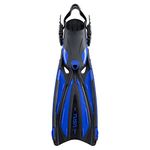New Tusa Solla Open Heel Scuba Diving & Snorkeling Fins - Cobalt Blue (Size 7-10/Medium)/FBM