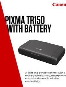 Canon PIXMA TR150 Wireless Portable Printer – Compact Inkjet