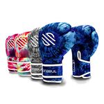 Sanabul Funk Strike Tie Dye Gel Boxing Kickboxing Training Gloves (Blue Swirl, 10 oz)