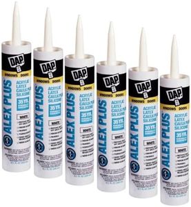 Dap Inc 18152 6 Pack 10.1 oz. Alex Plus Acrylic Latex Caulk Plus Silicone, White