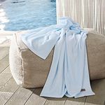 SPREAD SPAIN Bamboo Towels for Bath, Towels for Bath Large Size, Bamboo Bath Towel High Absorbent & Soft, 360 GSM, 1 Piece Bath Towel for Men/Women, 70 cms x 150 cms - Sky Blue
