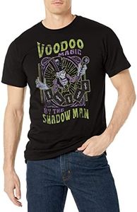 Disney Men's Villains Voodoo Magic T-Shirt, Black, L, Black, L