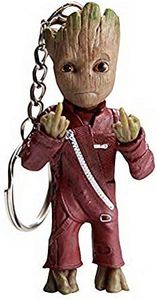 Porte-clés Mini Baby Groot - Figurine Merchandise, Accessoire Films Classiques, Cadeau pour Fans de I AM Groot, Adultes et Enfants (Stil001)