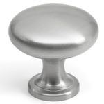 HESTIA HARDWARE 25 Pack | Satin Nickel Knobs Round Cabinet Knobs - Drawer Knobs Brushed Nickel - 1.15 Inch (29mm) Knob Brushed Nickel Cabinet Knobs and Pulls (Z5.25.S)