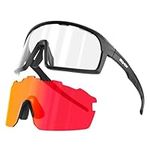 SCVCN Photochromic Cycling Glasses Men Women Sport Sunglasses Clear Mountain MTB Bicycle Running Golf