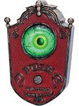 Gemmy 57622 Animated Eyeball Doorbell with Sound Effects, Halloween Party & Haunted House Decoration