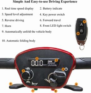 Folding Mobility Scooter, 24kg – Lightweight Portable Electric