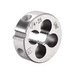 sourcing map 1/4-28 UNF Round Die, Machine Thread Right Hand Threading Die, Alloy Tool Steel Screw Thread Cutting Die