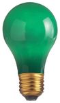 Satco S4982 40 Watt A19 Incandescent Light Bulb, Ceramic Green