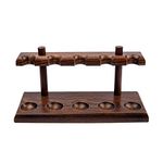 Dr. Watson - Wooden Tobacco Pipe Stand, For 5 Tobacco Pipes, Handmade from Solid Wood