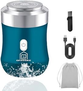 Opdooke Electric Shavers for Men Electric Razor,Wet Dry Mini Shaver 30 Day Battery Life,Powerful Men's Shaver Used for face Chest Leg Shaving,Travel Size Toiletries for Travel Car Home,Blue