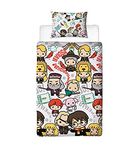 Harry Potter Duvet Cover Scene Design | Reversible 2 Sided Bedding Duvet Cover, Official Merchandise Pillow Case (Single)