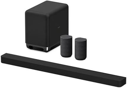 Sony BRAVIA Theater Bar 9 Sound Bar, SA-SW5 Wireless Subwoofer, and SA-RS5 Wireless Rear Speakers with Built-in Battery