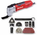 Einhell TE-MG 300 EQ Oscillating Multitool | 300 W Multi-Tool Kit for Sawing, Cutting, Sanding | Multifunctional Tool with 2 x Saw Blades, 2 x Plunge Saw Blades, 6 x Sanding Pads