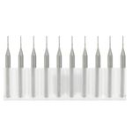 CNC Drill 3. 175mm Carbide End Mill Engraving Bits CNC PCB Machinery 0. 5mm Cutting Pack Of 10