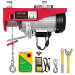 VEVOR Electric Hoist, 1320 lbs Lifting Capacity, 1150W 110V Electric Steel Wire Winch with Wireless Remote Control, 40ft Single Cable Lifting Height & Pure Copper Motor, for Garage Warehouse Factory