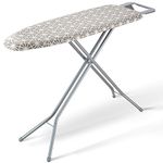 VEVOR Ironing Board with Large 51 x 13 Ironing Surface, Thickened 4 Layers Iron Board with Heat Resistant Cover and 100% Cotton Cover, 7 Adjustable Heights Ironing Board for Home Laundry Room Use