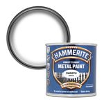 Hammerite 5084857 Direct to Rust Metal Paint - Smooth White Finish 250ML