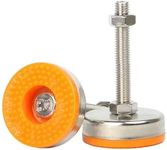 Leveling Feet Heavy Duty,Pack of 2, Leveling Legs 530 Lb Capacity D60xM12x50 Floor Protectors for Furniture Legs Stainless Steel Orange