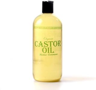 Mystic Moments | Organic Castor Carrier Oil 1 Litre - Pure & Natural Oil Perfect for Hair, Face, Nails, Aromatherapy, Massage and Oil Dilution Vegan GMO Free