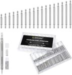 Fullmosa Watch Spring Bar Tool Kit with Double-Head Remover & 360 Pcs Stainless Steel Pins in 18 Sizes (8-25mm), Watch Link Removal Tool with Non-Slip Work Mat