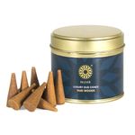 NUHR HOME Incense Cones Oud Woods / 20 Strong Scented Cones/Bakhoor alternative/Lasting Fragrance Aroma Natural Authentic Agarwood for Aromatherapy, Meditation & Stress Relief Refreshing