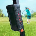 Dprofy Pro Portable Magnetic Bluetooth Golf Speaker Wireless Waterproof IPX6/Shockproof - 3rd Generation Magnetic Golf Speakers for Golf Cart 24 Hour Playtime Golf Accessories Golf Gifts (Black)