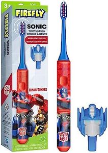 FIREFLY Transformers Sonic Toothbrush with 3D Cover, Soft, Ages 3+