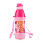 Cello Puro Steel-X Kids Zee 600 | Water Bottle with Inner Steel and Outer Plastic | Insulated Water Bottle | Kids Bottle | Best Usage for School, Picnic, Home | 540ml, Light Pink