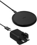Belkin BoostCharge Wireless Charging Pad with Qi, 15W Fast Charging - Black