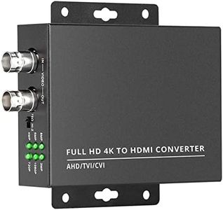 wsdcam TVI to HDMI Converter Full HD 4K Converter, 1080p/720p/4K/8MP/5MP/4MP/3MP, BNC to HDMI Video Converter Adapter - CVBS/TVI/CVI/AHD to HDMI