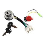 HURI Generator Ignition Key Switch + On Off Stop Switch for DuroMax XP4400 XP4400-CA XP4400E XP4400E-CA XP4400EH MX4500E XP6500E XP8500E XP8500E-CA XP10000E & XP10000E-CA