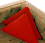 PICKKART Triangle Pillow Solid Color Decorative Pillows for Sofa, Home Decor, Living Area - Triangular Shape Throw Pillow with Fiber Filler (20 X 13) Inches (Red)