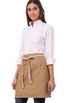 Chef Works Unisex Austin Half Bistro Apron, Natural, One Size