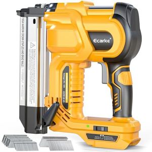 Brad Nailer Cordless Stapler for DeWalt 18V, 2 in 1 Electric Nail Gun/Staple Gun with 18GA Nails/Staples,Battery Power 2 Inch Nailer for Trim Wood Crafting Home DIY, Tool Only