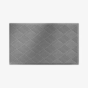 Waterhog Doormat Diamond Grey, 60 x 90 cm (23.6 x 35.4 inches), Fashion Border, Made in Europe, Durable and Decorative Floor Covering, Slip Resistant, Indoor and Outdoor use
