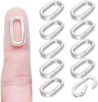 10Pack Carabiner Clip Pendant Clasp for Jewelry Making,18K Gold and Silver Necklace Clasp and Closures Jewelry Carabiner Charm Clasp for Necklace Bracelet