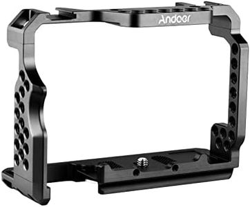 Andoer Reemplazo de la Plataforma de Video de la Jaula de la cámara de aleación de Aluminio Andoer para Sony A7R III / A7 II / A7III