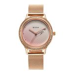 Titan Purple Glam It Up Pink Dial Analog with Date Stainless Steel Strap Watch for Women-NS2634WM05