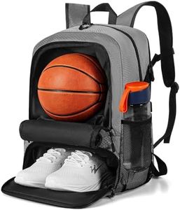 SunStride Basketball Backpack,Basketball Bag with Ball & Shoe Compartment