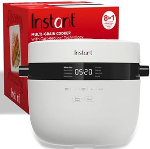 Instant Pot Instant 20-Cup Rice Cooker, Rice and Grain Multi-Cooker with Carb Reducing Technology without Compromising Taste or Texture, From the Makers of Instant Pot, Includes 8 Cooking Presets