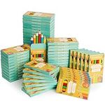 THE TWIDDLERS - 60 Boxes of Mini Colouring Pencils - 6 Pencils Per Box, 360 Total - Easy Grip Round Barrell, 9cm Length, Multipack Bulk Party Bag Fillers for Kids Birthdays, Classroom Prizes