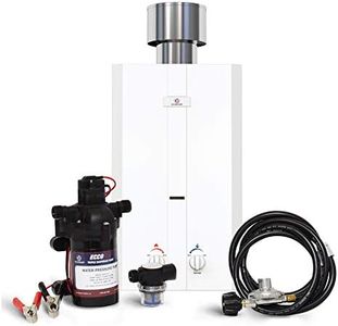 Eccotemp L10 Portable Water Heater w/ EccoFlo Diaphragm 12V Pump and Strainer