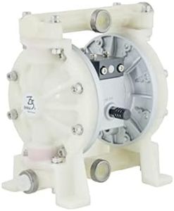 DYI SHENG TDS Air-Operated Double Diaphragm Pump 1/2 Inch PP Plastic Polypropylene, Teflon Diaphragm Pneumatic Transfer Pump for Acid/Akali Chemical and Industrial Use