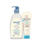 Aveeno Baby Daily Moisturising Lotion for Delicate Skin (227g) & Baby Daily Moisturising Bath for Delicate Skin (354ml) Combo