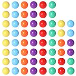 Laviesto Game Replacement Balls for Chinese Checker, 60 Pcs Solid Color Replacement Marbles for Chinese Checkers, Marble Run, Marbles Game(5/8 Inch/6 Colors)