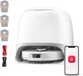 roborock Qrevo Curv S5X Robot Vacuum and Mop, 17000Pa Suction, Zero-Tangling Design, FlexiArm Side Brush, Smart Obstacle Avoidance, Self-Washing & Drying & Emptying for Carpet, Pet Hair, Hard Floor