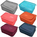 Shoes Storage Bag,Forreen 6 Pieces Travel Shoe Bags Travel Organiser Packing Bags Portable Dustproof Waterproof Shoes Storage Bags with Handle for Clothes Cosmetic Shoes