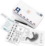 Phomemo Portable Thermal Printer M04AS 4 Inch Mini Sticker Printer Bluetooth Mobile Photo Printer, Support 15/53/80/110mm Printing Width, 300dpi, Suitable for Photos, Notes, Memo, Chritstmas Gift