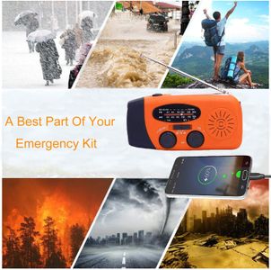 Solarbaby Wind Up Emergency Radio – Hand Crank Portable Weather Alert